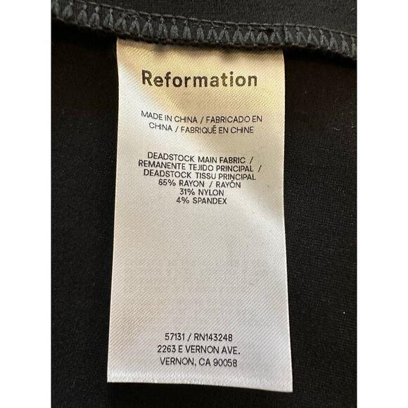 Reformation Mikayla Knit Fit and Flare Dress Size Large NWT - Picture 11 of 14